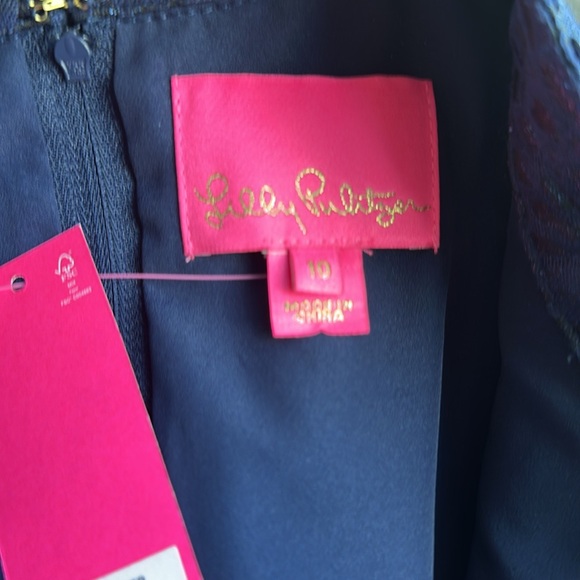 Lilly Pulitzer, Size 10 Navy Blue Franci Dress - Picture 6 of 8